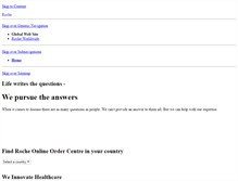 Tablet Screenshot of ebiz.roche.com