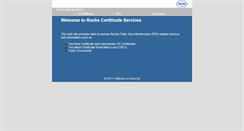 Desktop Screenshot of certinfo.roche.com